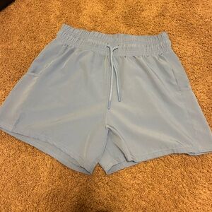 Women's Athletic Light Blue Shorts